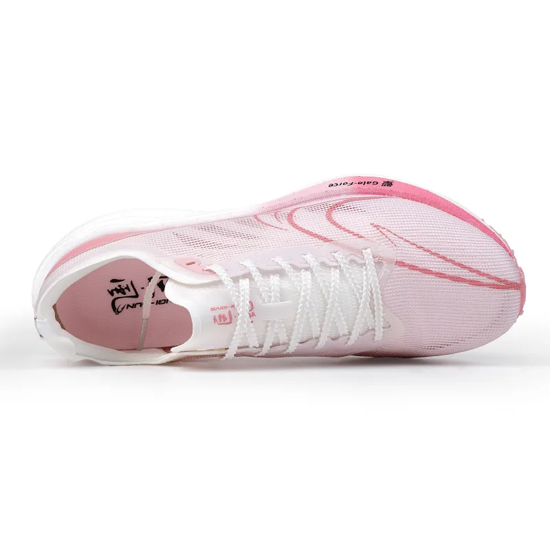 SAIQI Low Top Qingsheng Technology Running Shoes Unisex Pink Ripple Wind-3