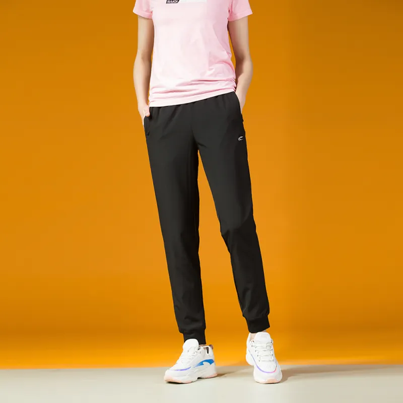 SAIQI Knitted Sports Pants Unisex Black-3