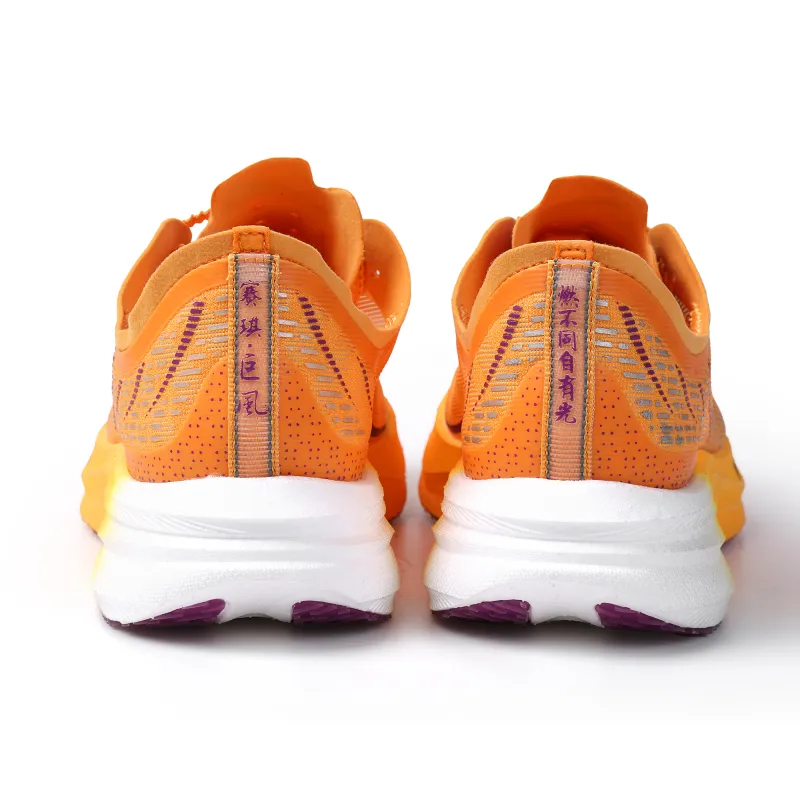 SAIQI Low Top Hui Technology Running Shoes Unisex Bounding Orange Flame-4