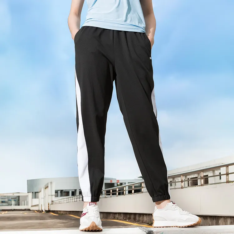 SAIQI Knitted Sports Pants Unisex Black-2