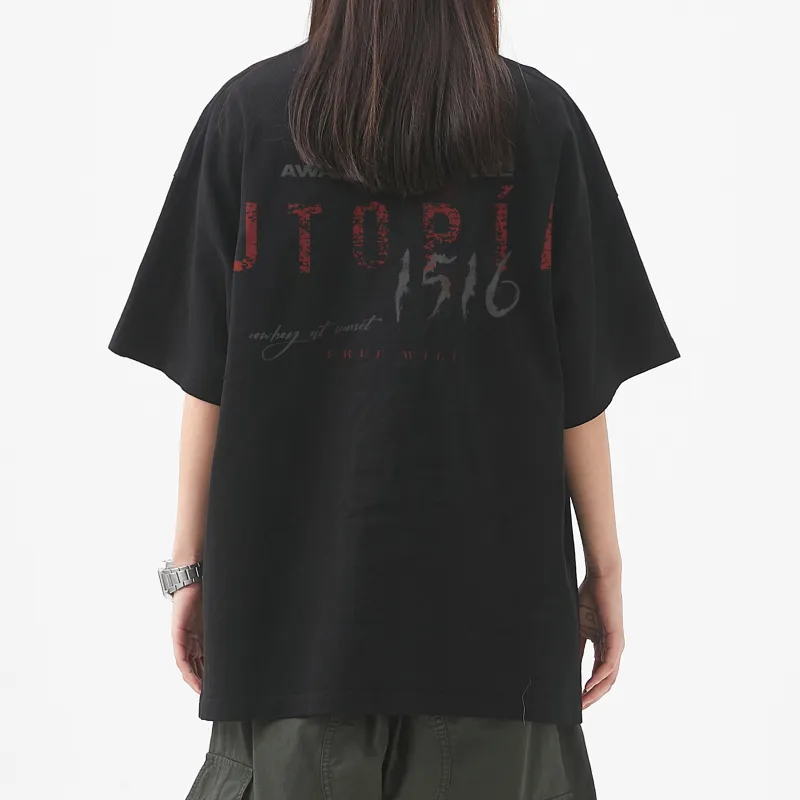 AWAKEN THE ROSE T Shirt Unisex Black-3