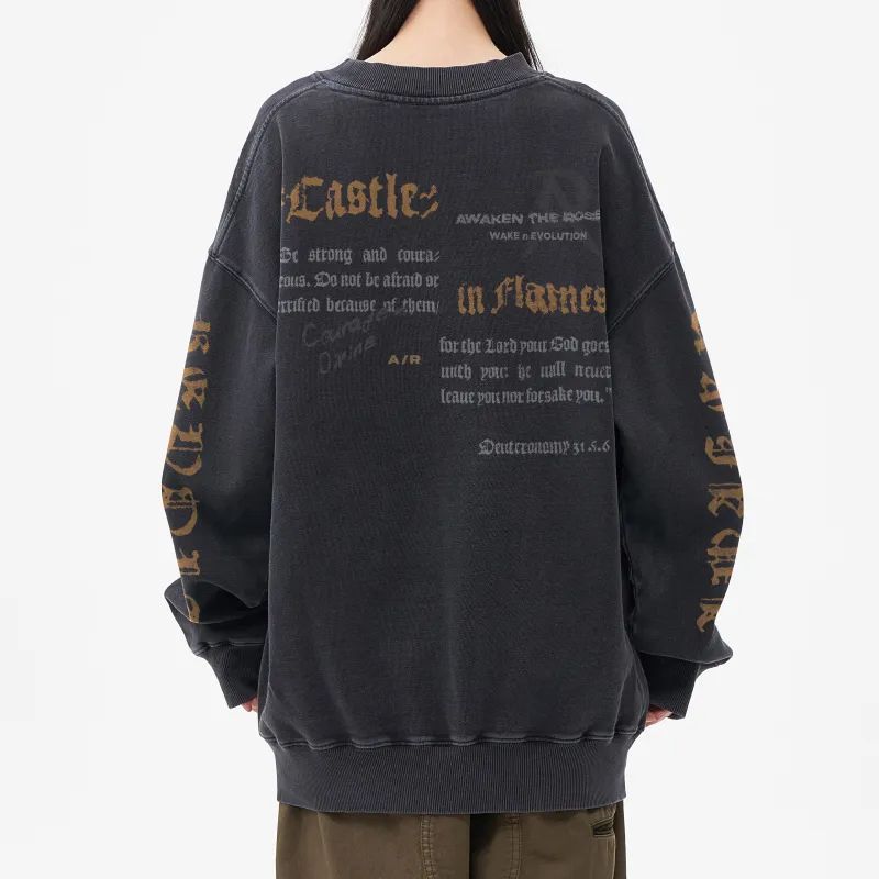 AWAKEN THE ROSE Sweatshirt Unisex Black-2
