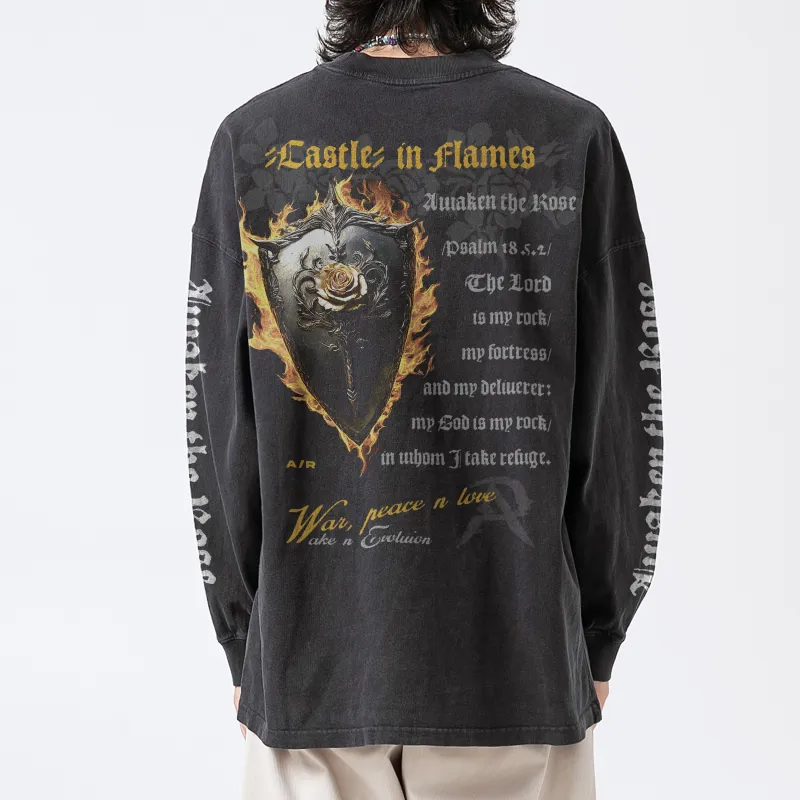 AWAKEN THE ROSE T Shirt Unisex Black-2