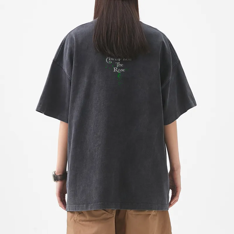 AWAKEN THE ROSE T Shirt Unisex Black-3