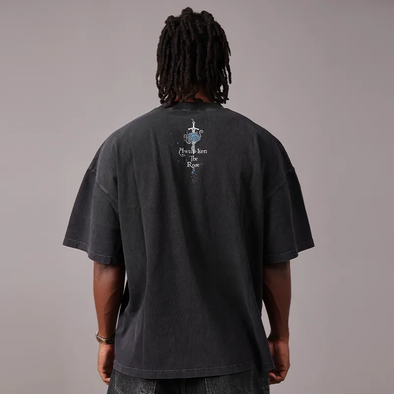 AWAKEN THE ROSE T Shirts Unisex Black-2