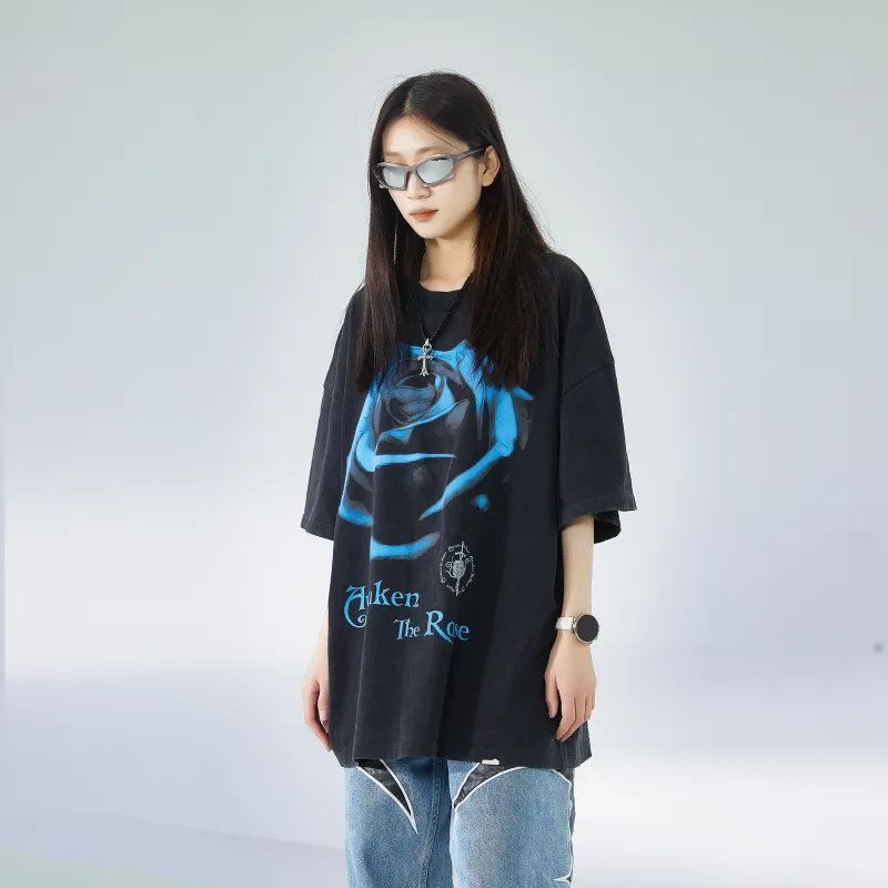AWAKEN THE ROSE T Shirts Unisex Black-3