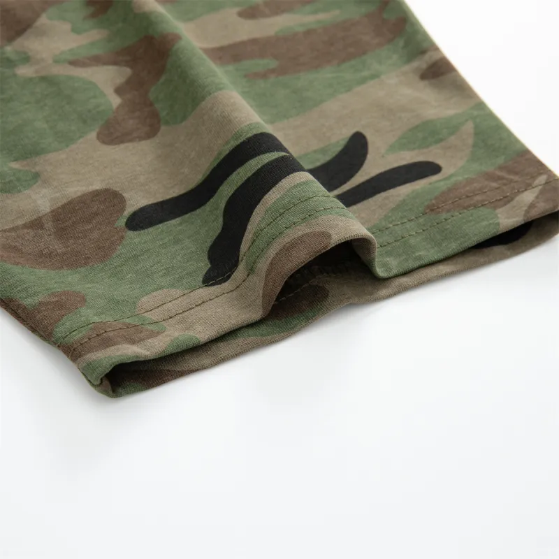  CHOCOOLATE T Shirts Unisex Green Camouflage-3