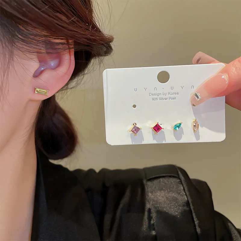 OFLY Alloy Stud Earrings Women's-5