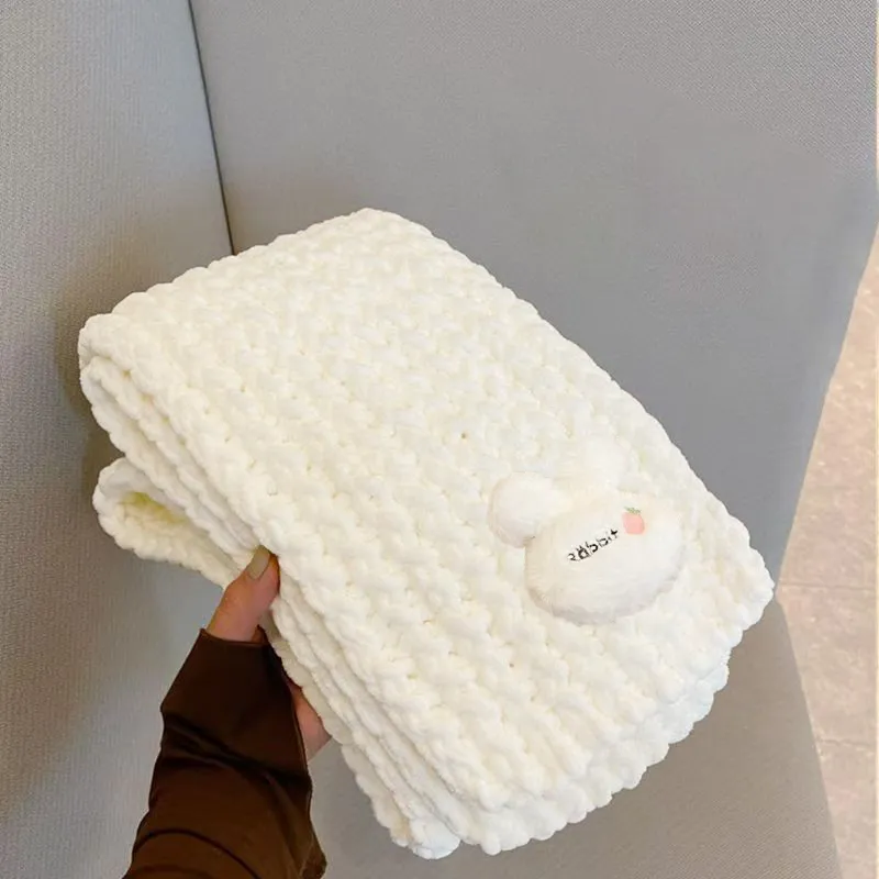 OFLY Polyester Knit Scarves Unisex-1