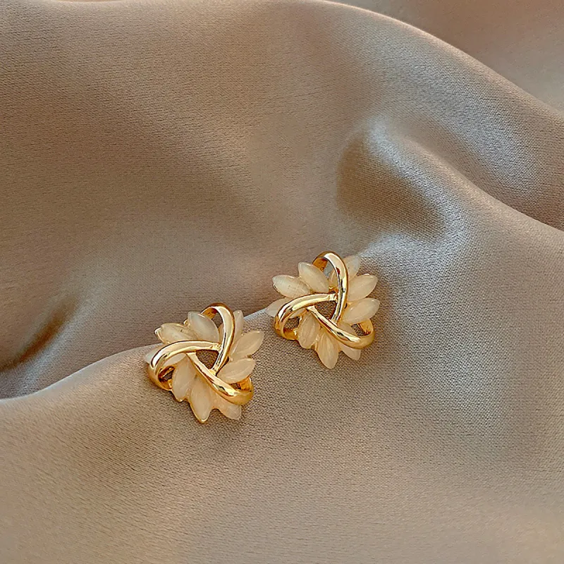 OFLY S925 Silver Stud Earrings Women's-2