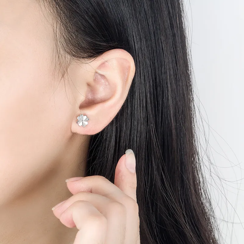 OFLY S925 Silver Stud Stud Earrings Women's-9
