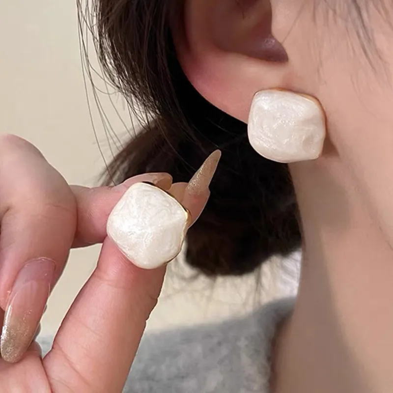 OFLY S925 Silver Stud Earrings Women's-6