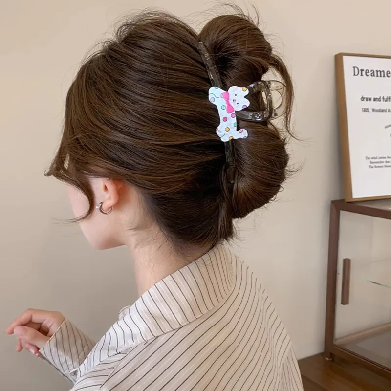 OFLY Acrylic Hair Clips Women's-17