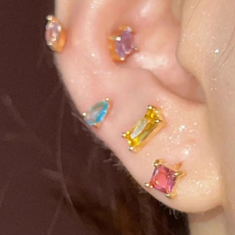 OFLY Alloy Stud Earrings Women's-6