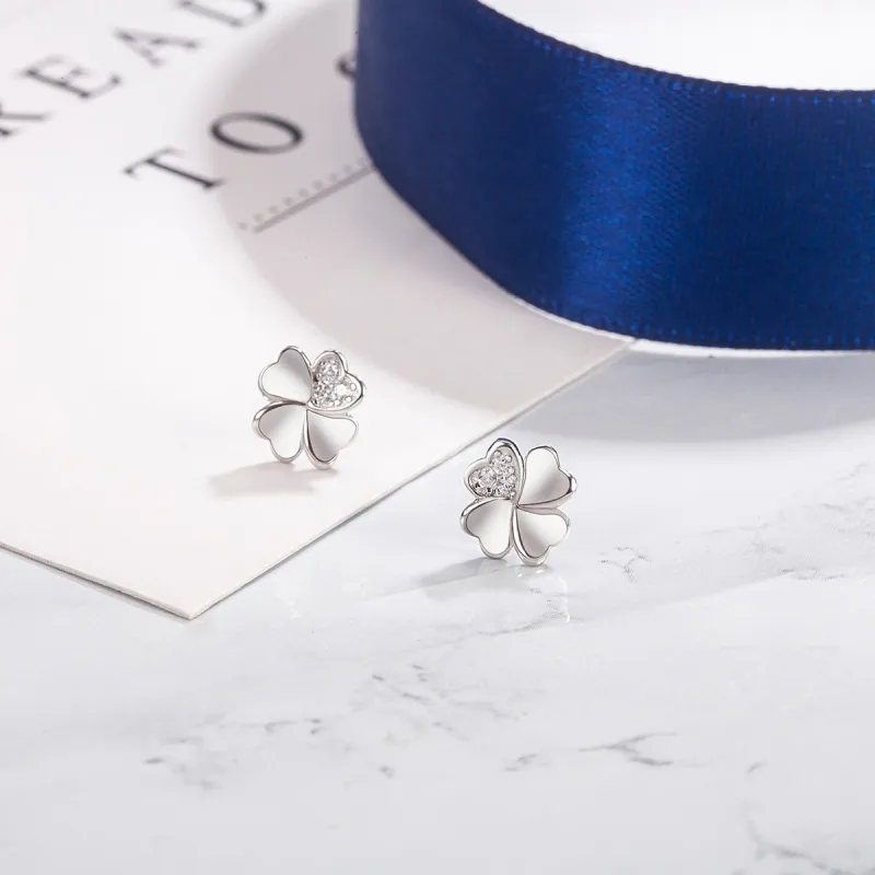 OFLY S925 Silver Stud Stud Earrings Women's-6