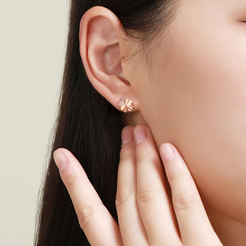 OFLY S925 Silver Stud Stud Earrings Women's-3