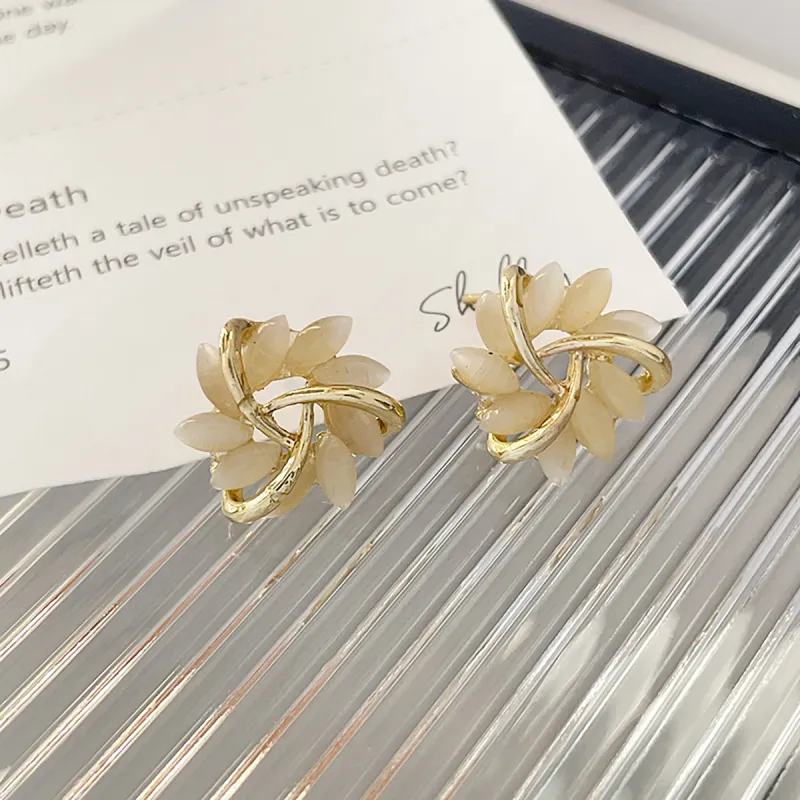 OFLY S925 Silver Stud Earrings Women's-1