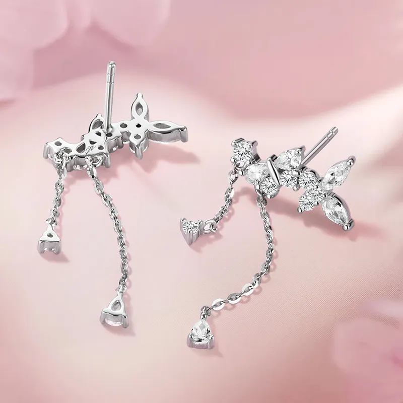 Disney S925 Silver Stud Earrings Women's-4