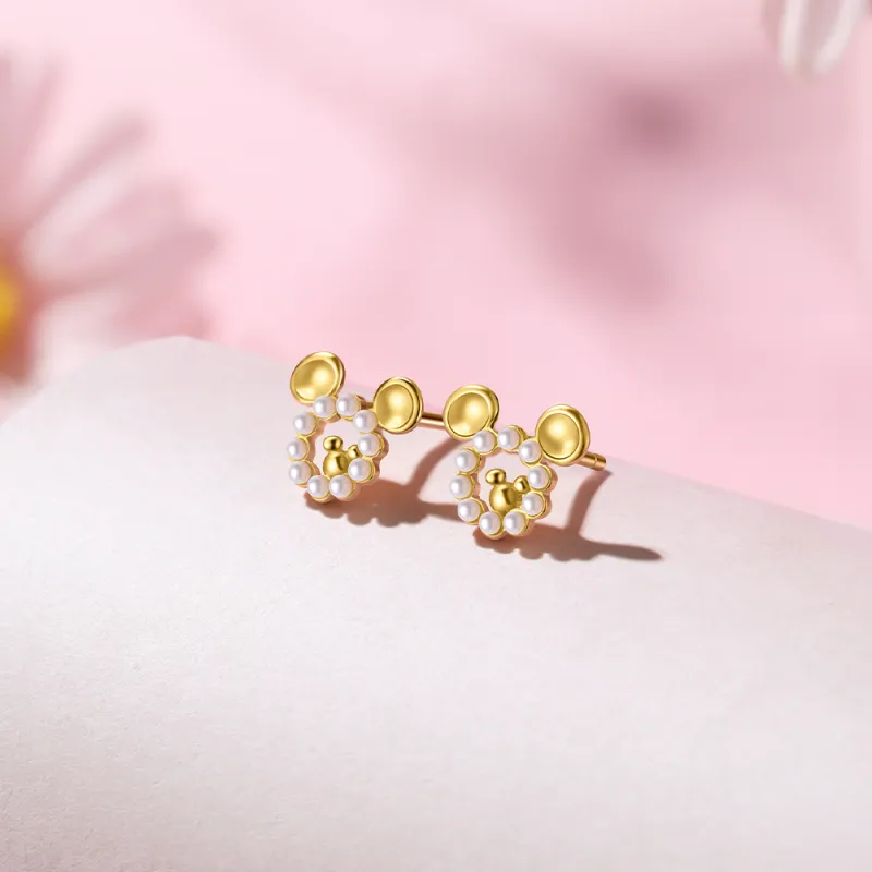 Disney S925 Silver Stud Earrings Women's-5
