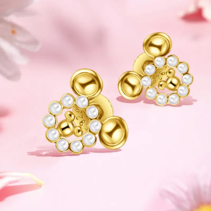 Disney S925 Silver Stud Earrings Women's-7