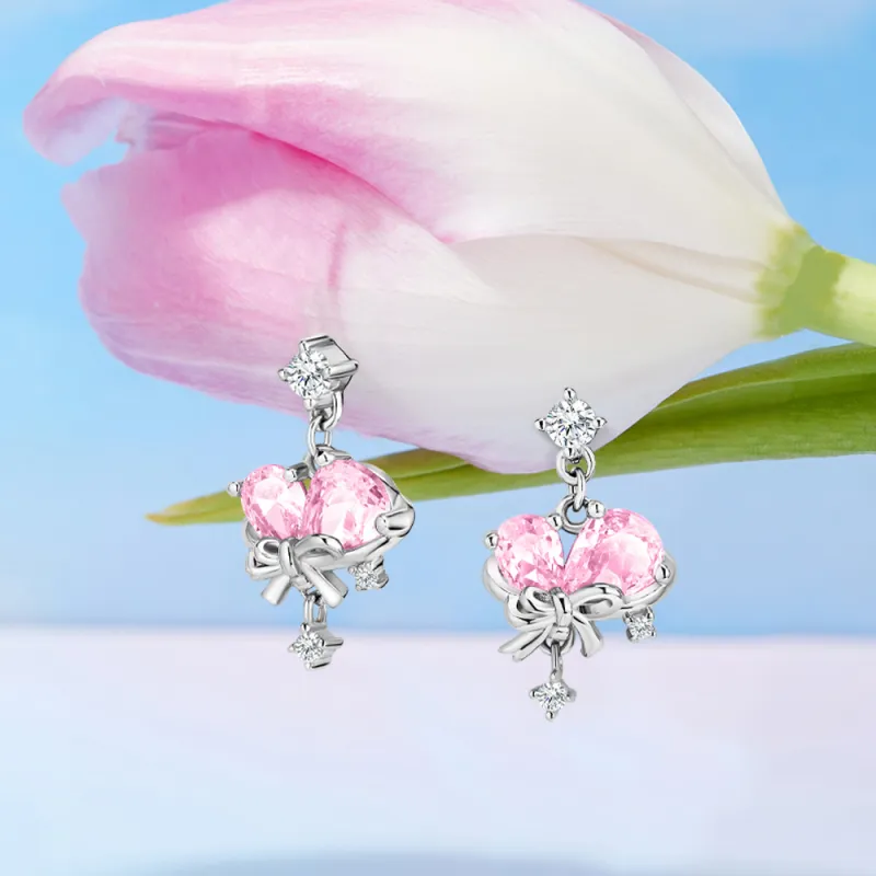 Disney Princess S925 Silver Stud Earrings Women's-7