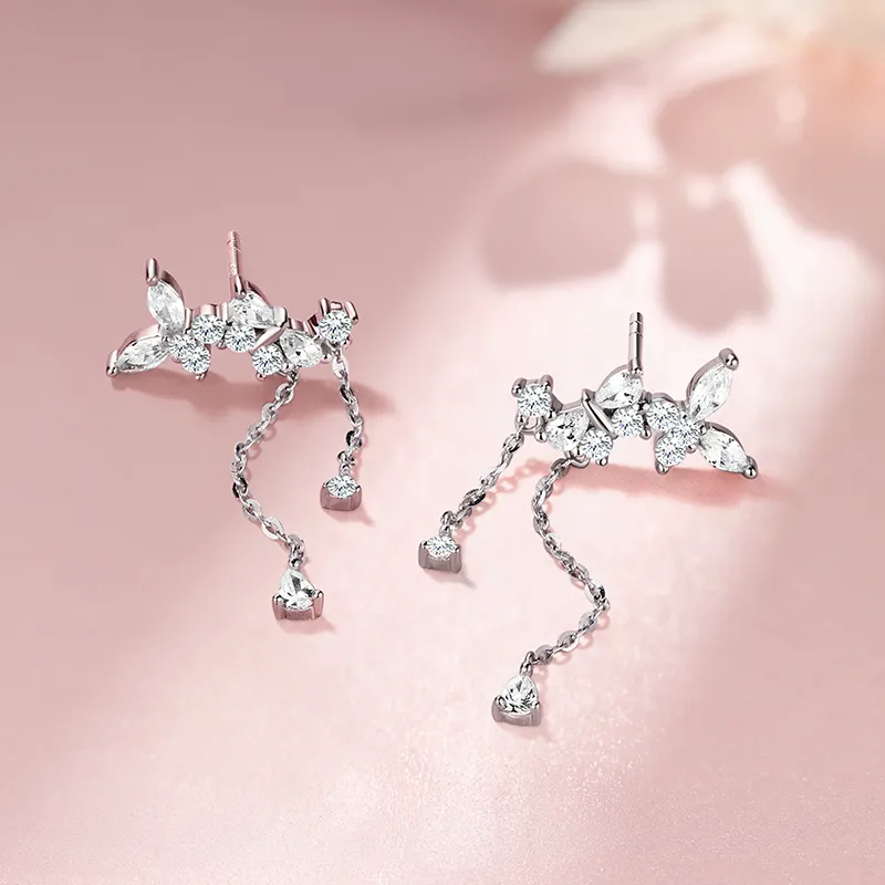 Disney S925 Silver Stud Earrings Women's-5