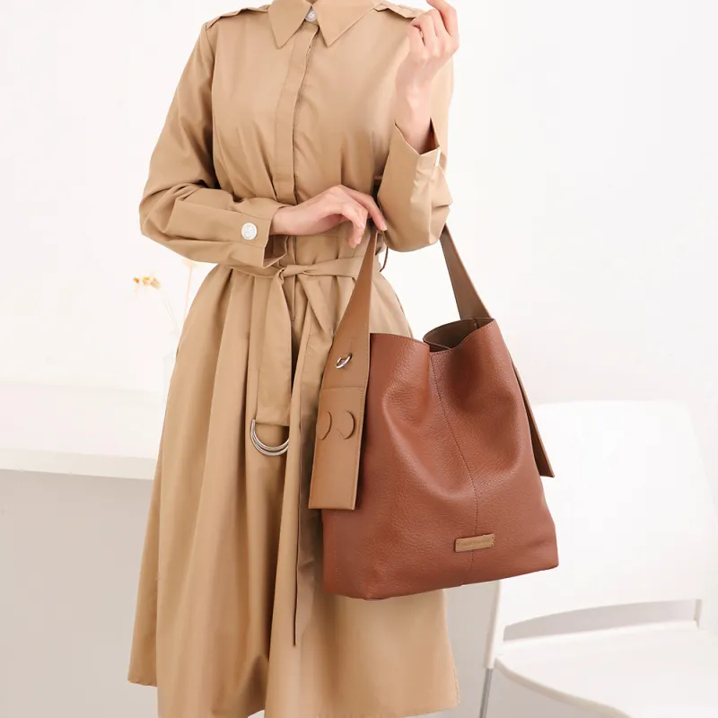 Disney Mickey Series PU Leather Tote Bag, Shopping Bag, Handbag, Shoulder Bag, Crossbody Bag Large Size Women's Brown-1