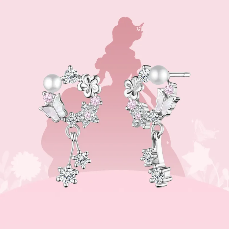 Disney S925 Silver Earrings Women's-9