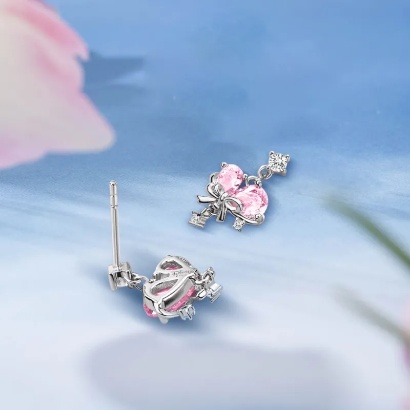 Disney Princess S925 Silver Stud Earrings Women's-1