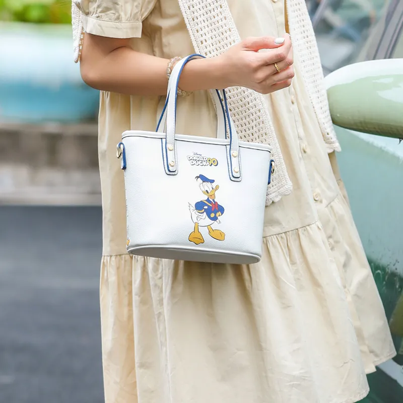 Disney Donald Duck Series PU Crossbody Bag, Shoulder Bag, Handbag Regular Women's White-4