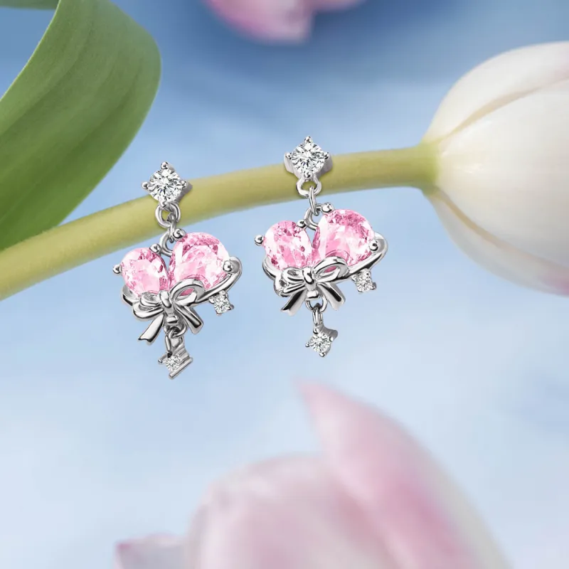 Disney Princess S925 Silver Stud Earrings Women's-5