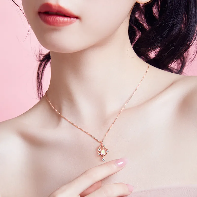 Disney Princess S925 Silver Necklaces Women's-4