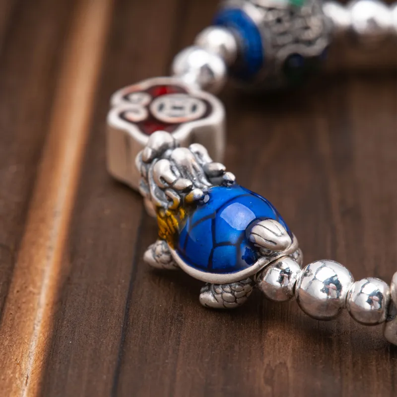 Listen To The Flowers Bloom 999 Fine Silver Bracelets Women's-4