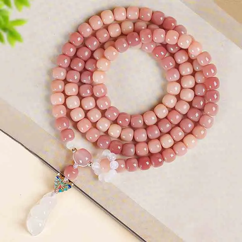 Listen To The Flowers Bloom Bodhi Root Bracelets Women's-2