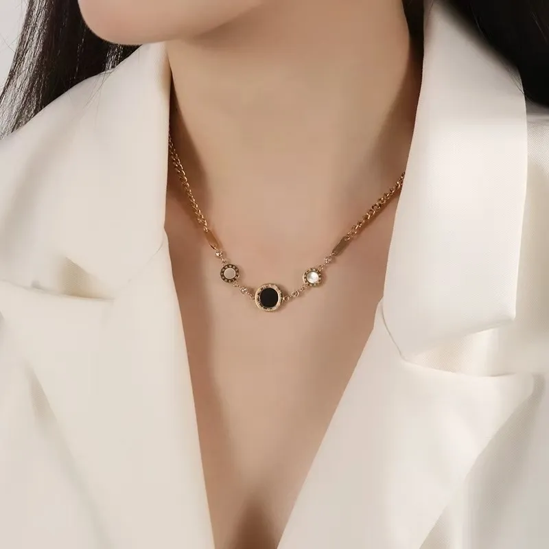Listen To The Flowers Bloom Titanium Steel Necklaces Women's-1