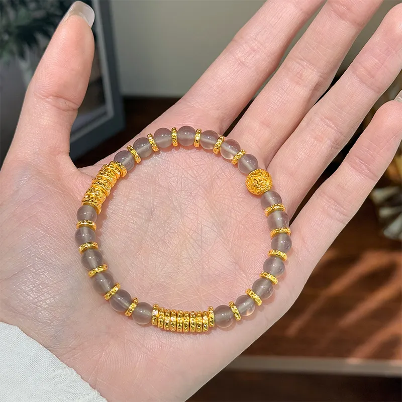 Listen To The Flowers Bloom Agate Bracelets Women's-4