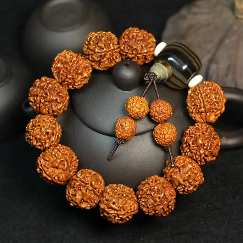 Listen To The Flowers Bloom King Kong Bodhi Seeds Bracelets Men's-2