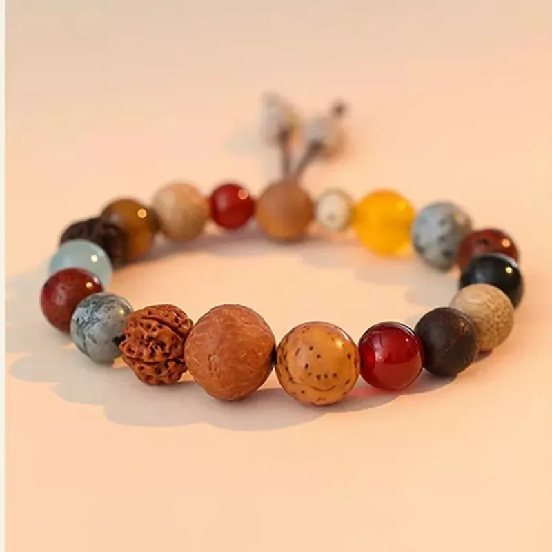 Listen To The Flowers Bloom Bodhi Root Bracelets Unisex-2