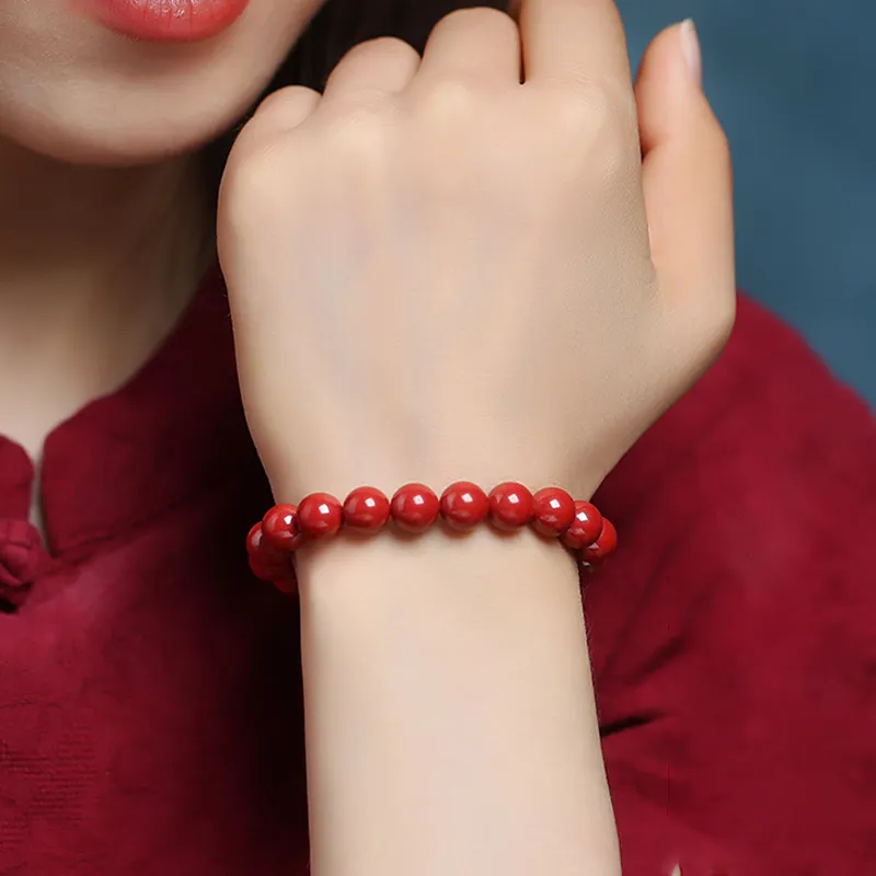 Listen To The Flowers Bloom Cinnabar Bracelets Unisex-3