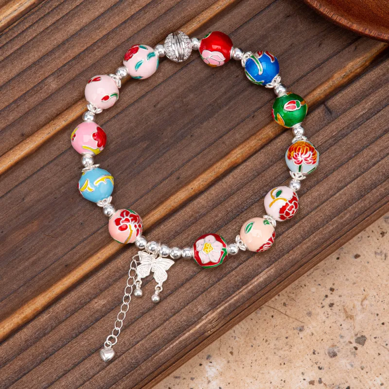 Listen To The Flowers Bloom 999 Fine Silver Bracelets Women's-1