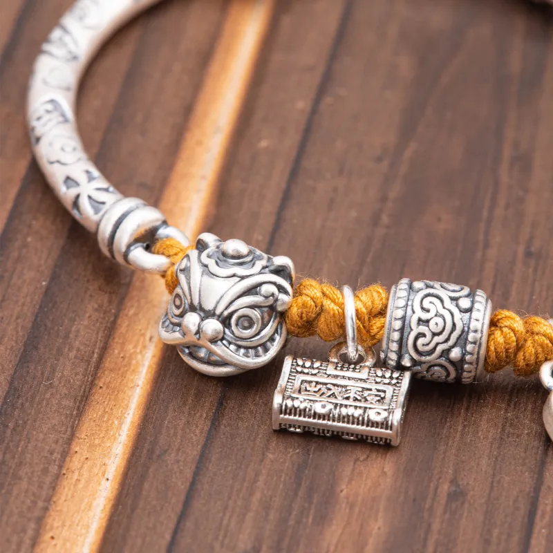 Listen To The Flowers Bloom 999 Fine Silver Bracelets Women's-2