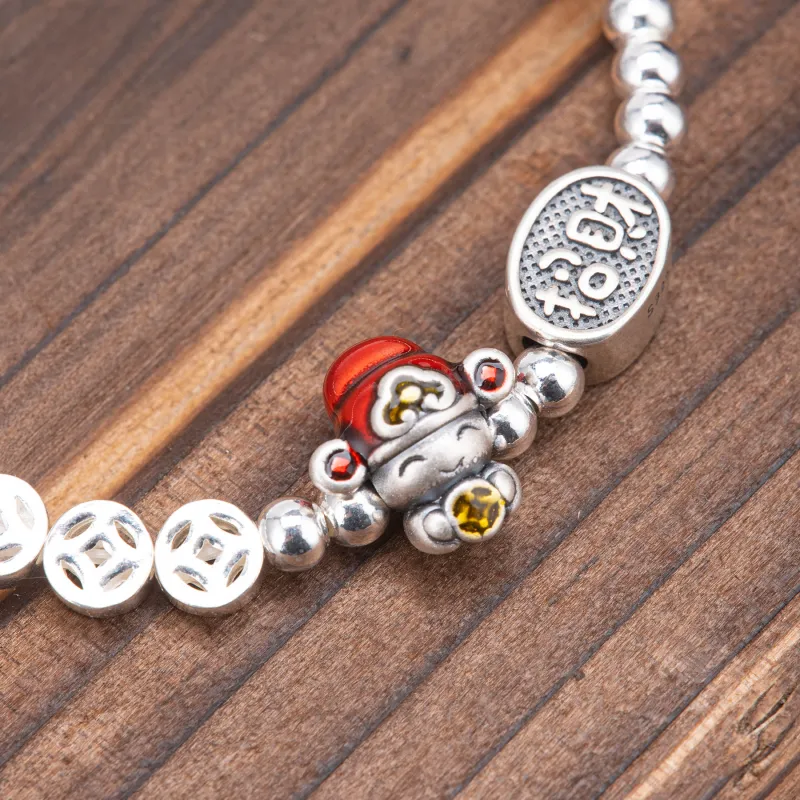 Listen To The Flowers Bloom 999 Fine Silver Bracelets Women's-4