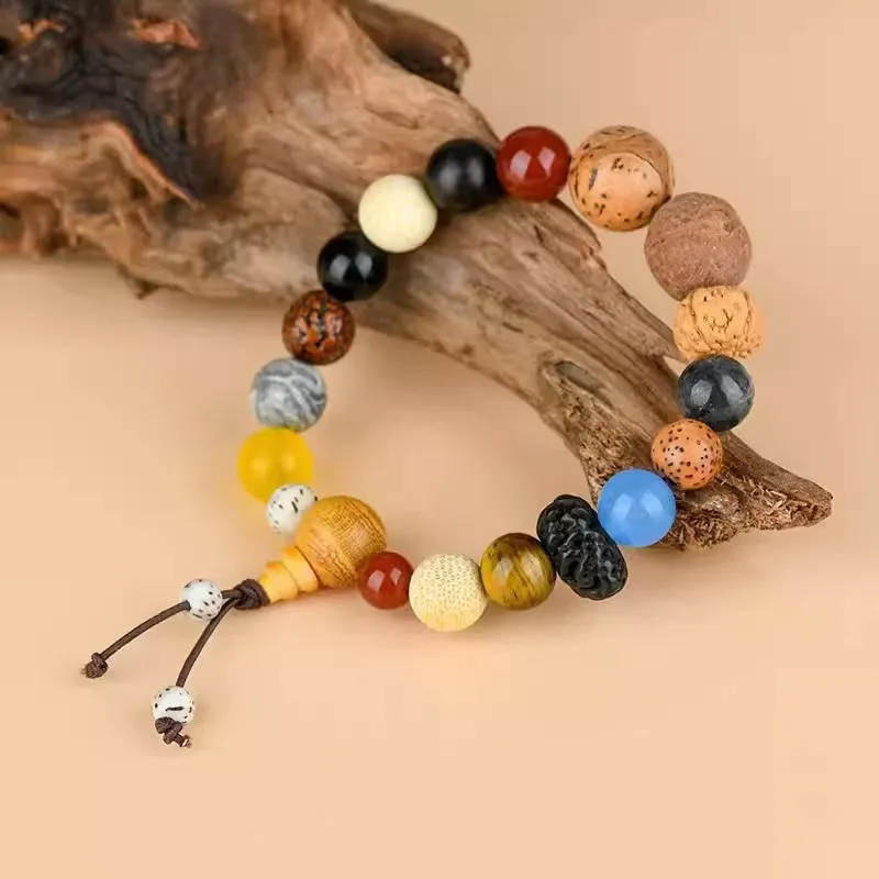 Listen To The Flowers Bloom Bodhi Root Bracelets Unisex-3