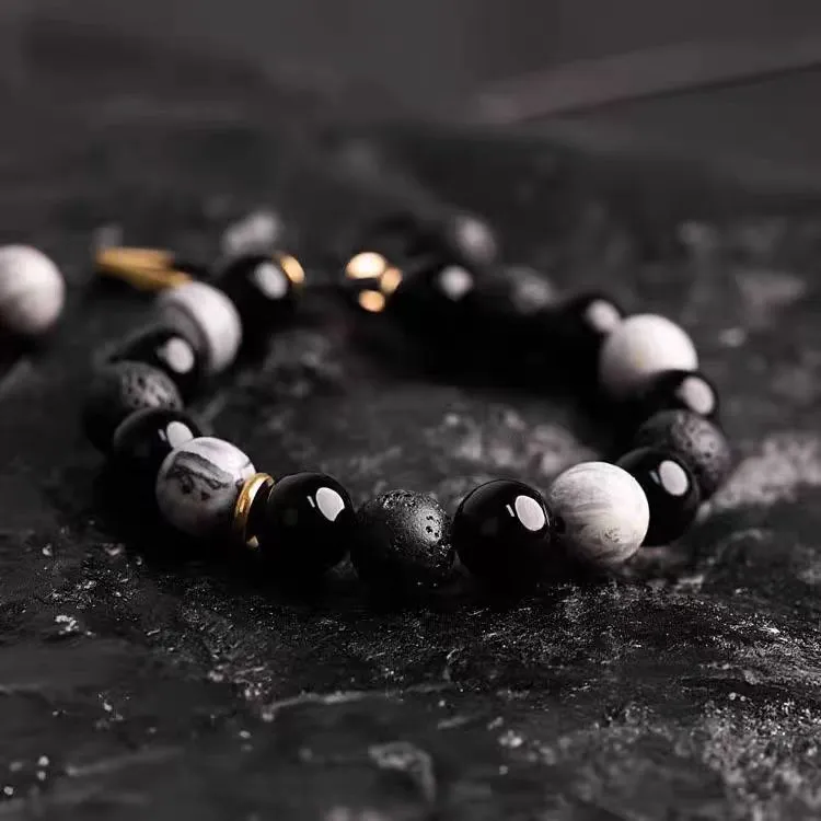 Listen To The Flowers Bloom Alloy Bracelets Men's-4