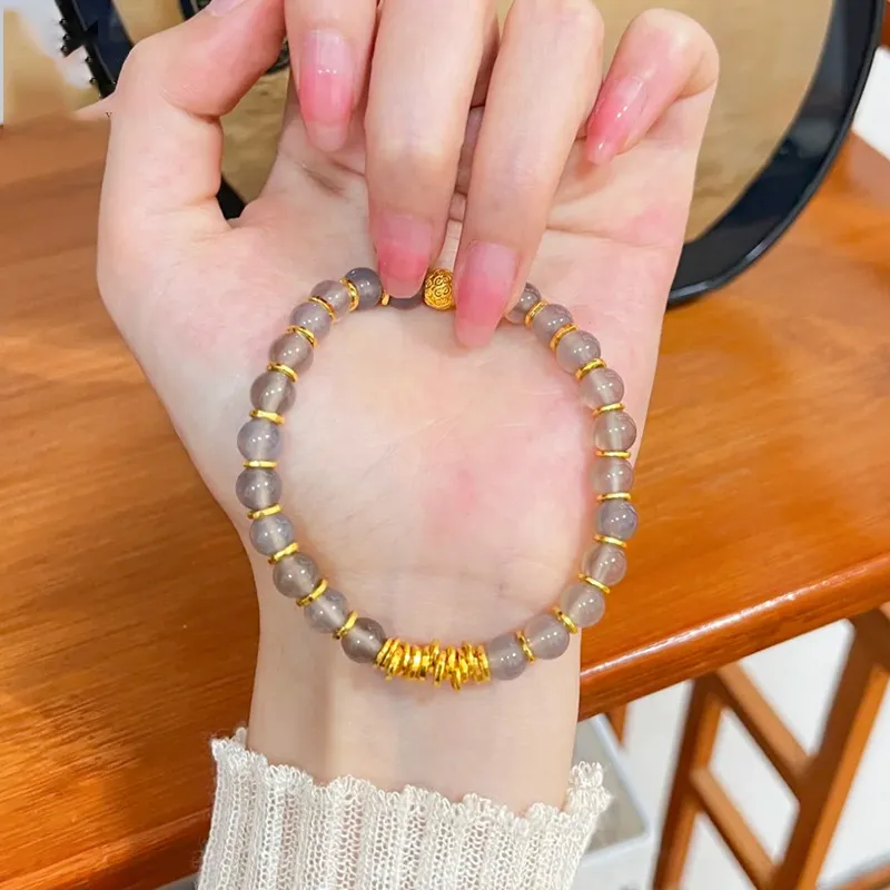 Listen To The Flowers Bloom Agate Bracelets Women's-3