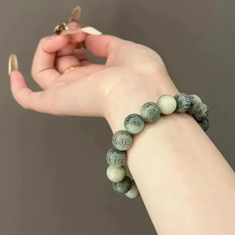 Listen To The Flowers Bloom Bodhi Root Bracelets Women's-5