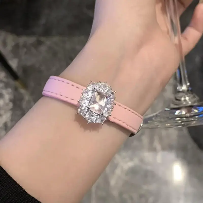 Listen To The Flowers Bloom Leather Bracelets Women's-3