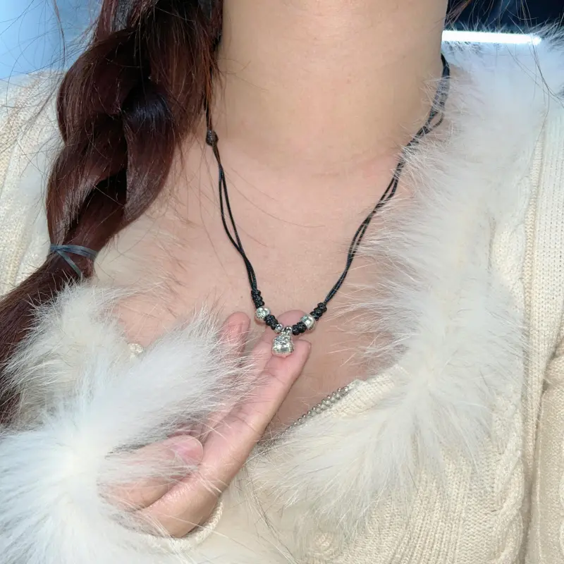 Listen To The Flowers Bloom Rope Necklaces Women's-2
