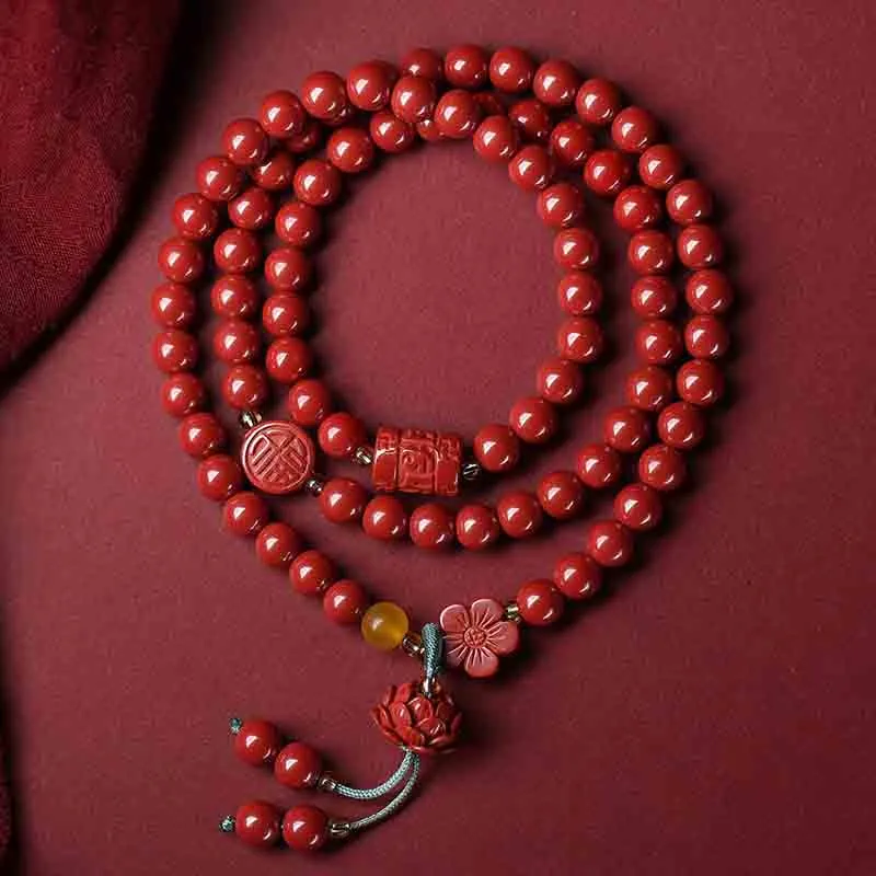 Listen To The Flowers Bloom Cinnabar Bracelets Unisex-2
