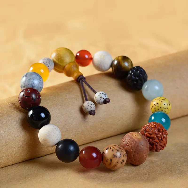 Listen To The Flowers Bloom Bodhi Root Bracelets Unisex-4